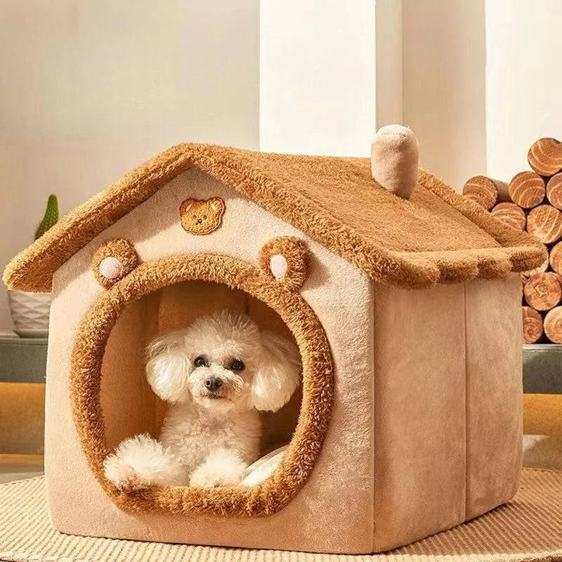 All Seasons Corduroy Pet House - MY TECH PET SHOP