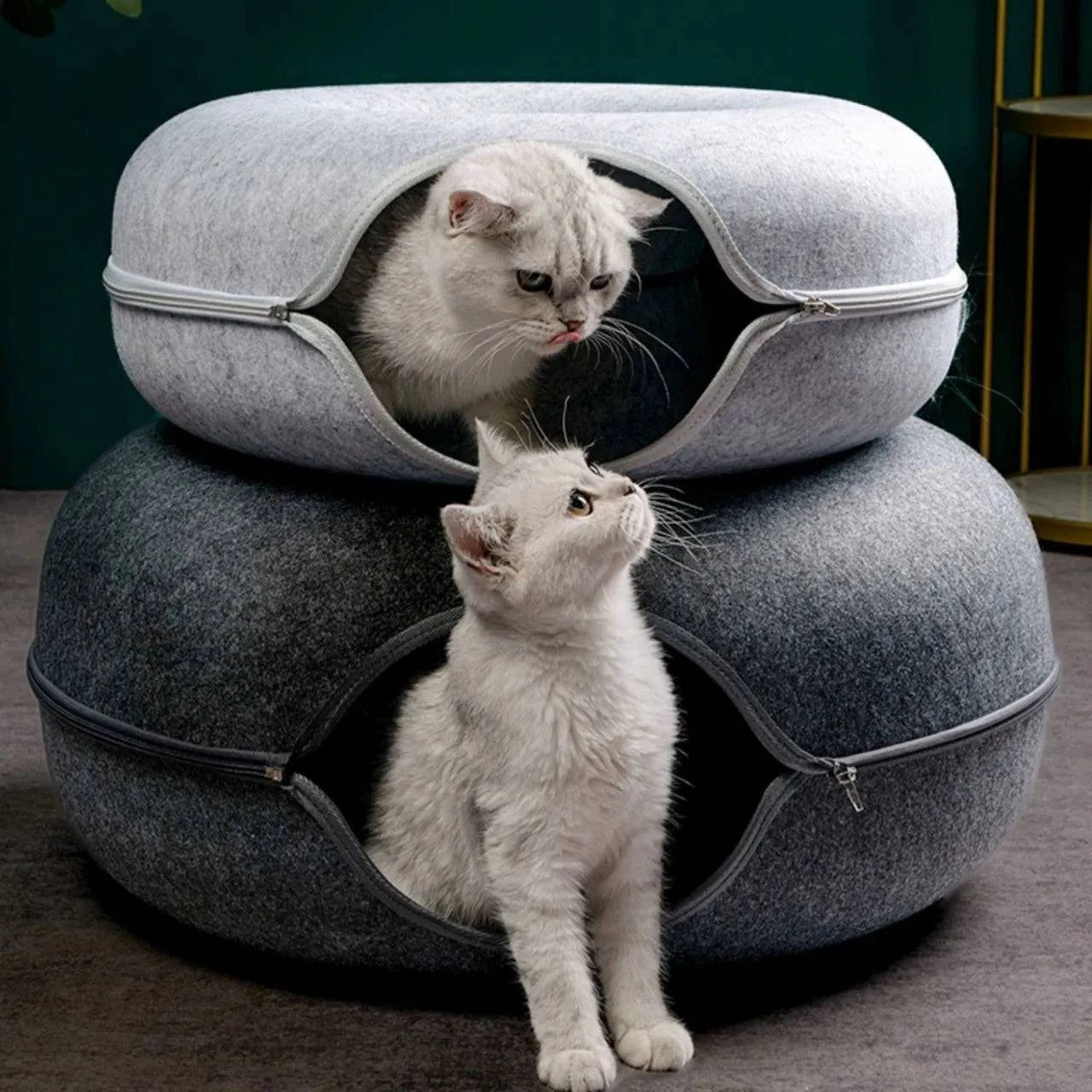 Tunnel Interactive Felt Cozy Bed - MY TECH PET SHOP