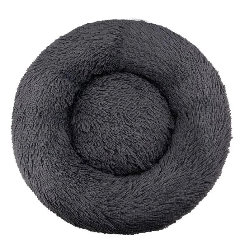 Warm Washable Round Plush Bed - MY TECH PET SHOP