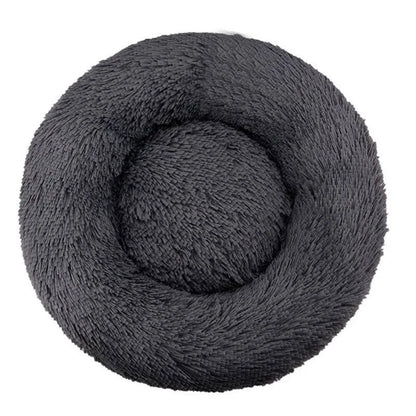 Warm Washable Round Plush Bed - MY TECH PET SHOP