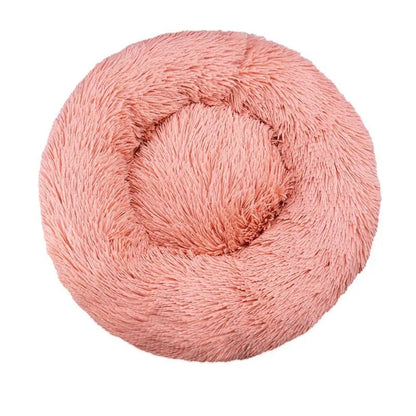 Warm Washable Round Plush Bed - MY TECH PET SHOP