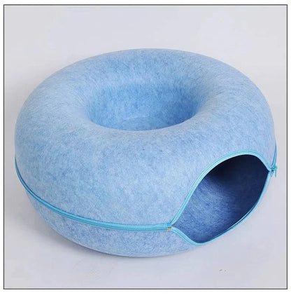 Tunnel Interactive Felt Cozy Bed - MY TECH PET SHOP