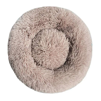 Warm Washable Round Plush Bed - MY TECH PET SHOP