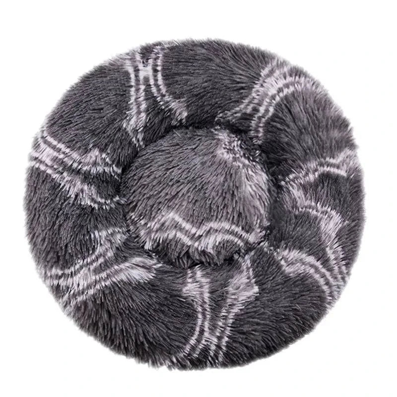 Warm Washable Round Plush Bed - MY TECH PET SHOP