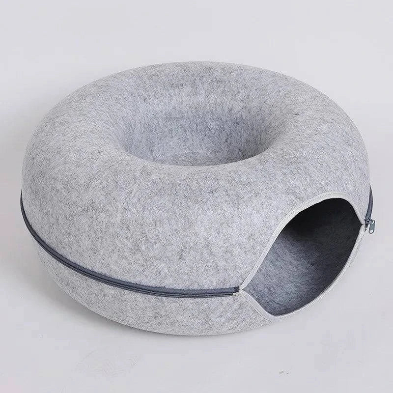 Tunnel Interactive Felt Cozy Bed - MY TECH PET SHOP