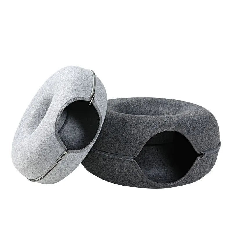 Tunnel Interactive Felt Cozy Bed - MY TECH PET SHOP