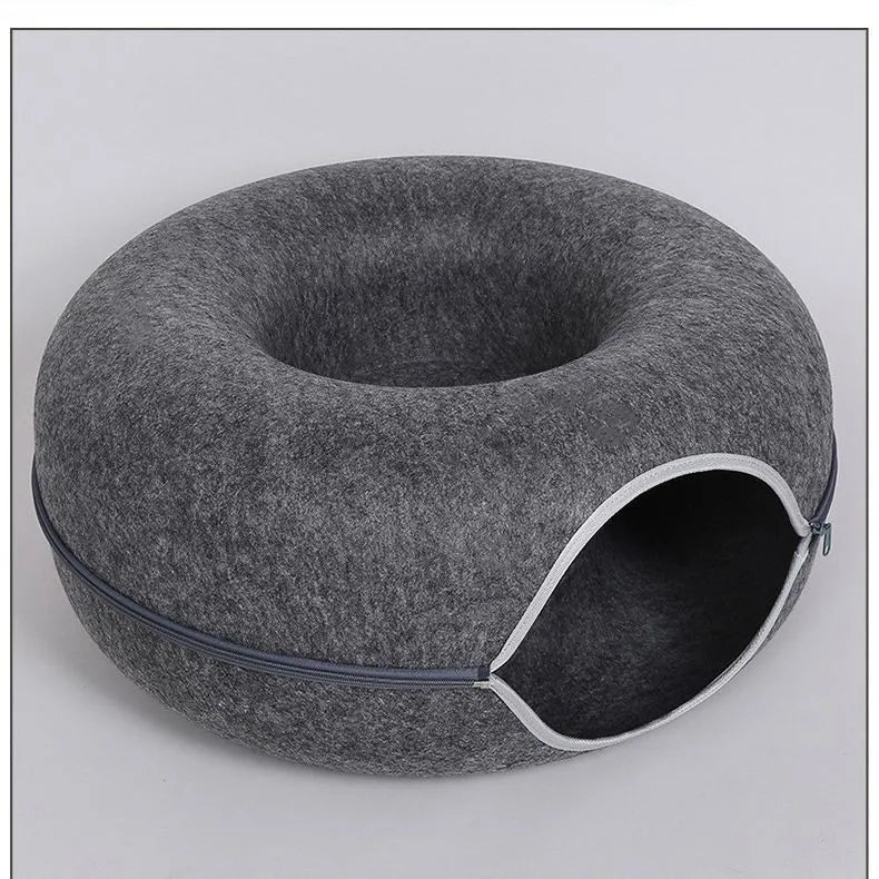 Tunnel Interactive Felt Cozy Bed - MY TECH PET SHOP