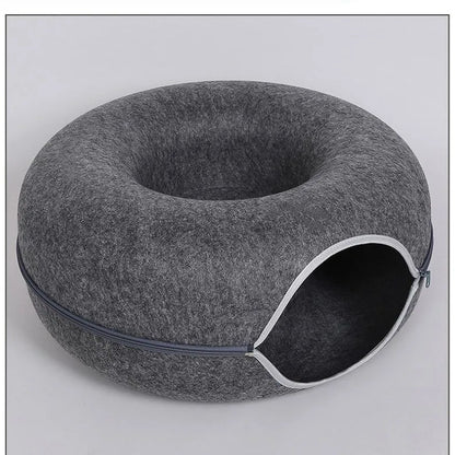 Tunnel Interactive Felt Cozy Bed - MY TECH PET SHOP