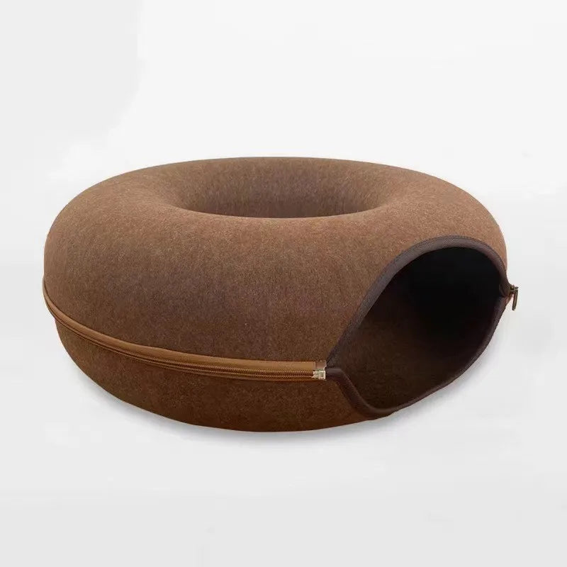 Tunnel Interactive Felt Cozy Bed - MY TECH PET SHOP