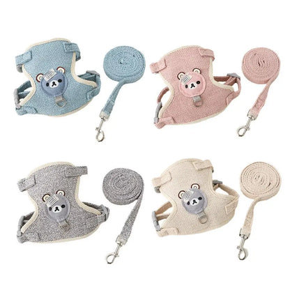 Adjustable Pet Vest Harness Leash - MY TECH PET SHOP