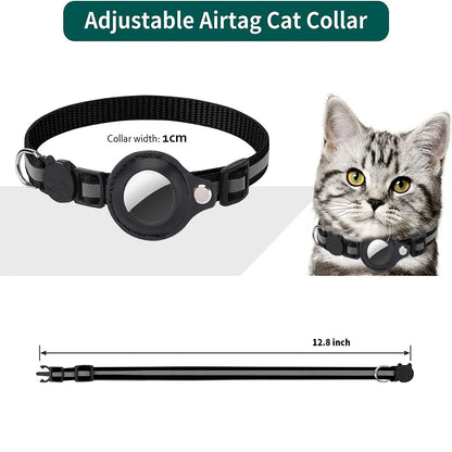 Adjustable Waterproof Collar with AirTag Holder - MY TECH PET SHOP