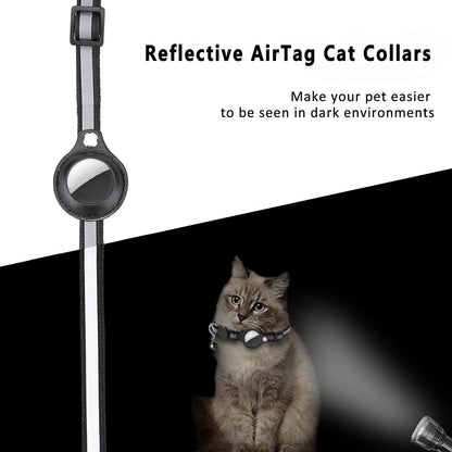 Adjustable Waterproof Collar with AirTag Holder - MY TECH PET SHOP
