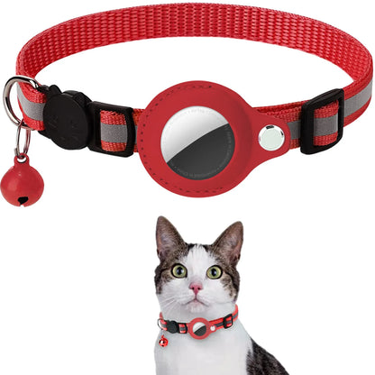 Adjustable Waterproof Collar with AirTag Holder - MY TECH PET SHOP