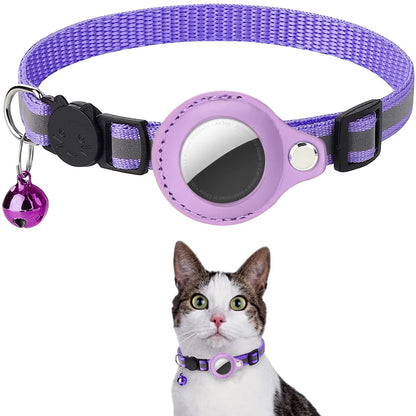 Adjustable Waterproof Collar with AirTag Holder - MY TECH PET SHOP
