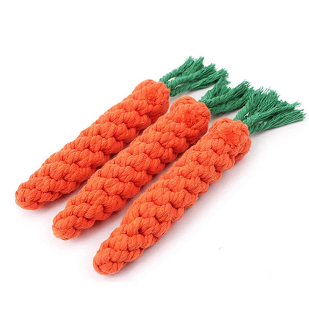 Durable Carrot Rope Toy - MY TECH PET SHOP