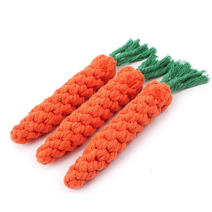 Durable Carrot Rope Toy - MY TECH PET SHOP