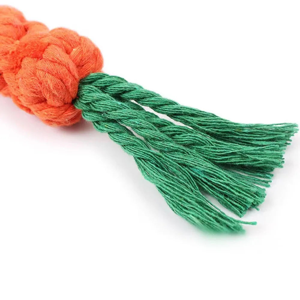 Durable Carrot Rope Toy - MY TECH PET SHOP