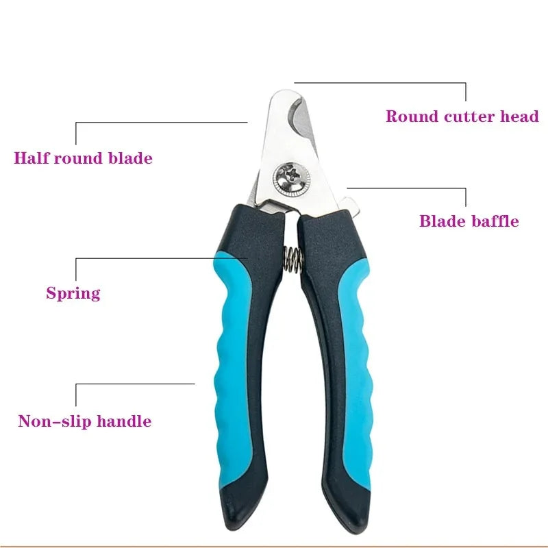 Stainless Steel Pet Nail Clippers - MY TECH PET SHOP