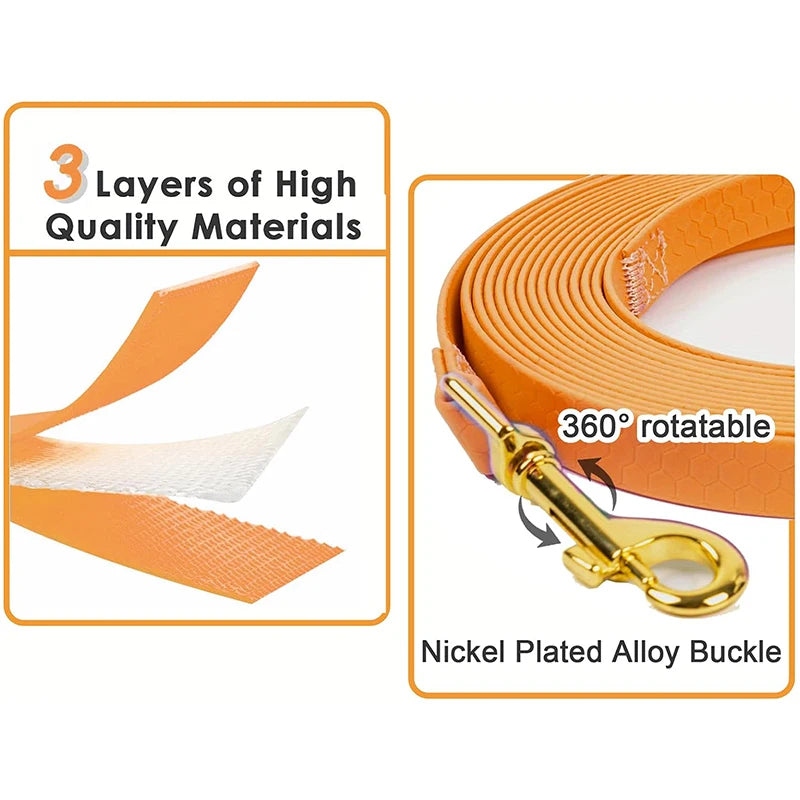 Durable Waterproof PVC Leash - MY TECH PET SHOP