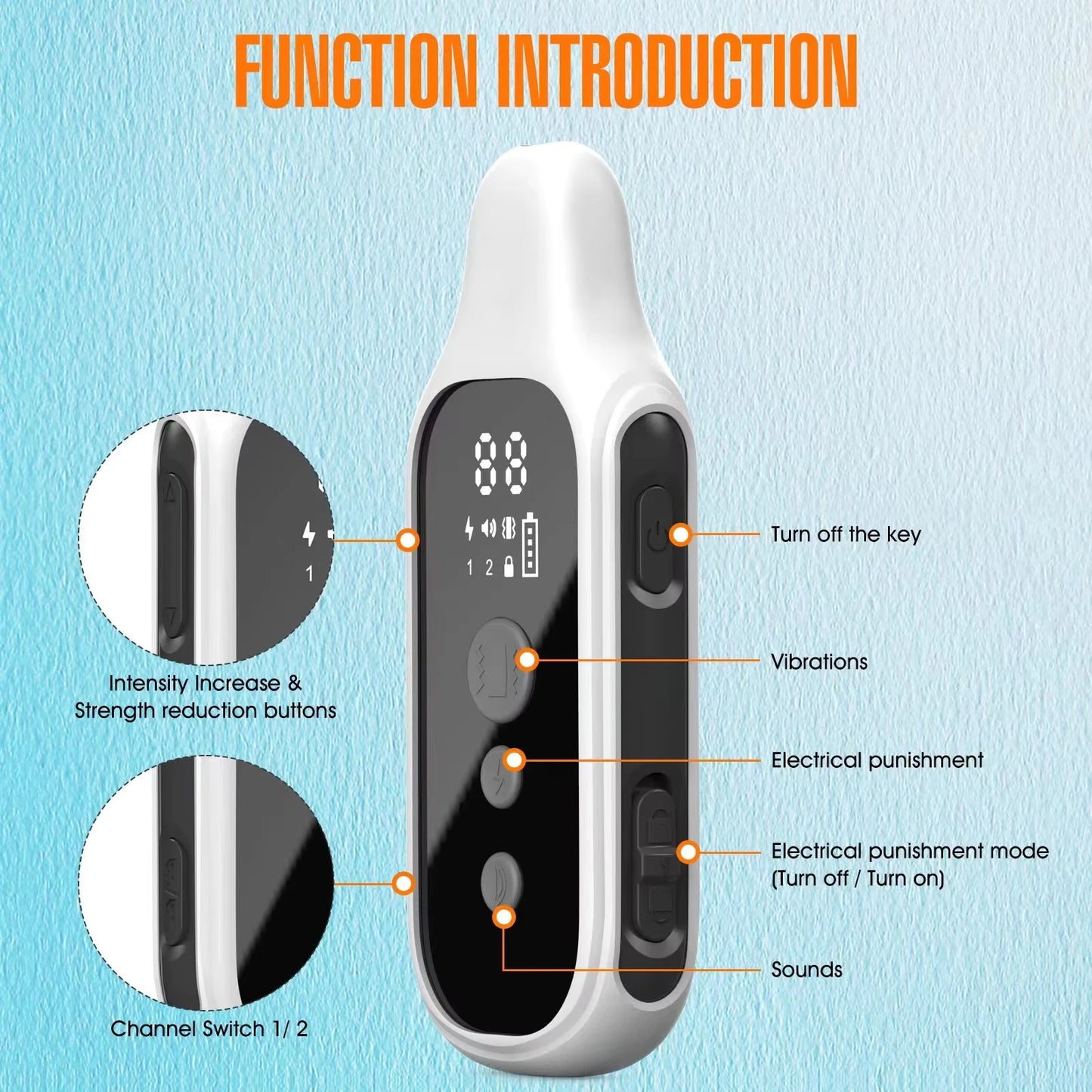 800m Dog Training Collar - MY TECH PET SHOP