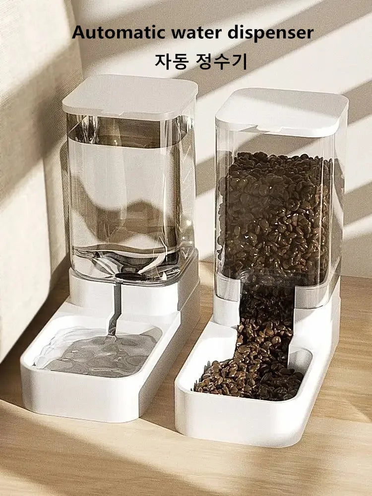 Large Capacity Transparent Gravity Food Bowl - MY TECH PET SHOP