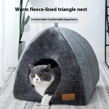 Warm Thick Deep Sleep Bed - MY TECH PET SHOP