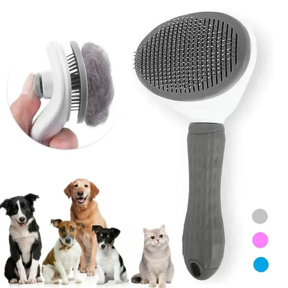 Self-Cleaning Pet Grooming Brush - MY TECH PET SHOP