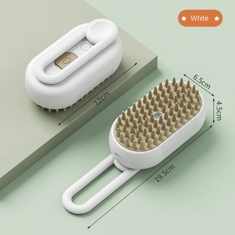 3-in-1 Steamy Pet Brush - MY TECH PET SHOP