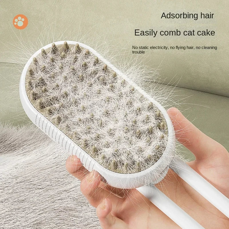 3-in-1 Steamy Pet Brush - MY TECH PET SHOP