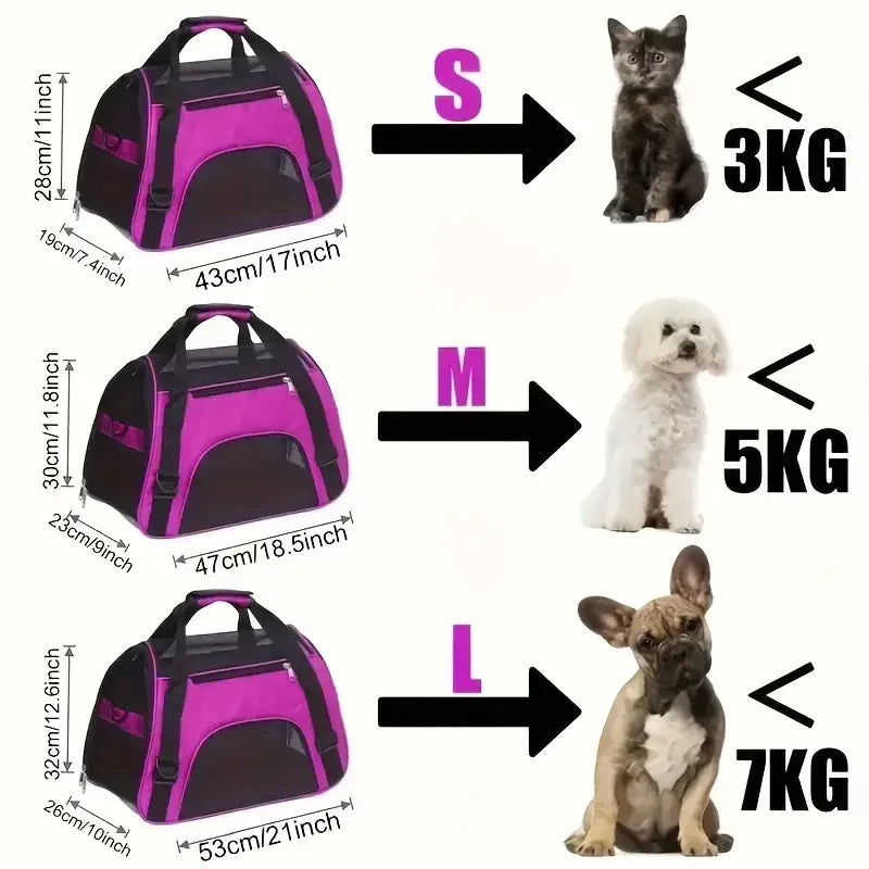 Breathable Portable Pet Carrier Bag - MY TECH PET SHOP