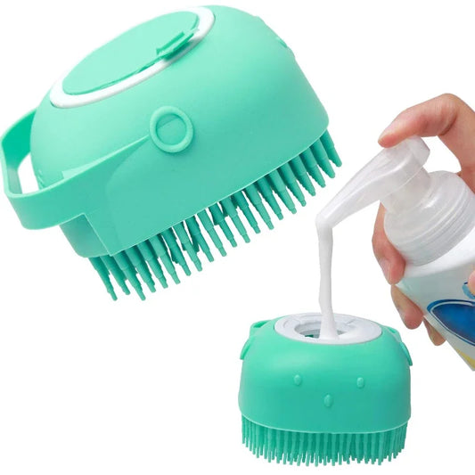 Shampoo Brush Soft Silicone Comb - MY TECH PET SHOP