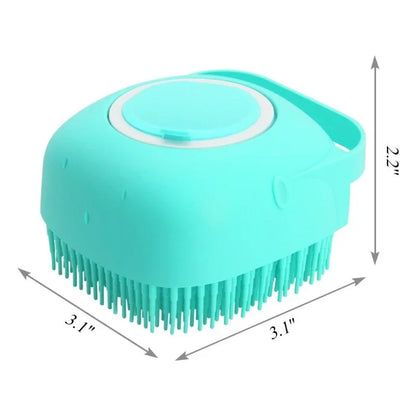 Shampoo Brush Soft Silicone Comb - MY TECH PET SHOP