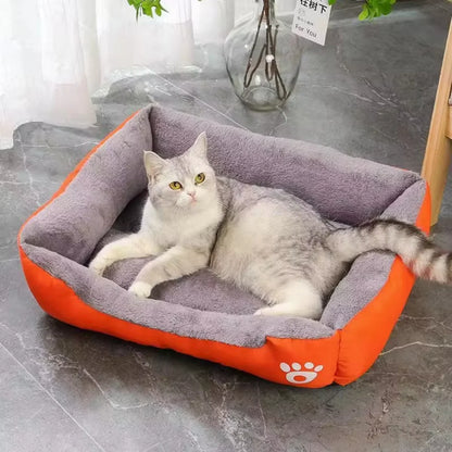 Colorful Soft Waterproof Winter Pet House Bed - MY TECH PET SHOP