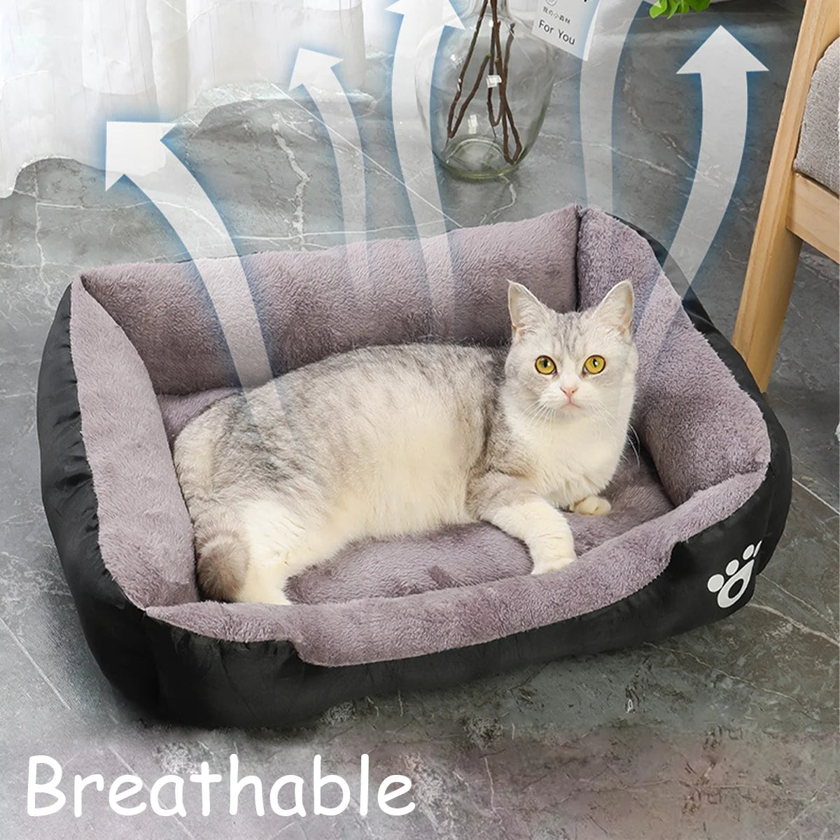 Colorful Soft Waterproof Winter Pet House Bed - MY TECH PET SHOP