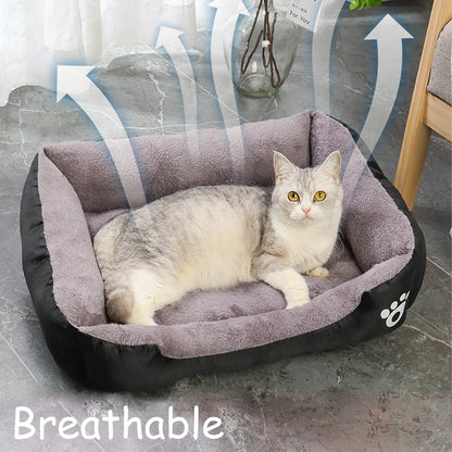Colorful Soft Waterproof Winter Pet House Bed - MY TECH PET SHOP