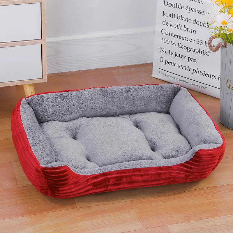 Colorful Soft Waterproof Winter Pet House Bed - MY TECH PET SHOP