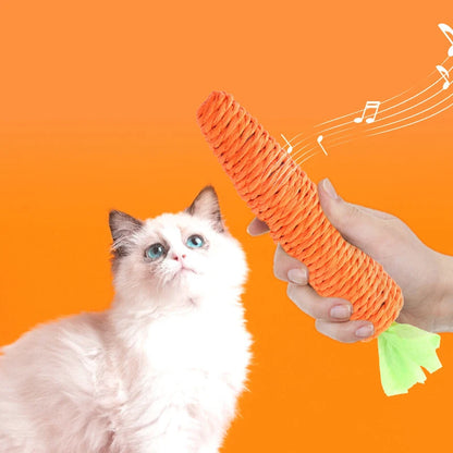 Bite-Resistant Carrot Cat Toy - MY TECH PET SHOP