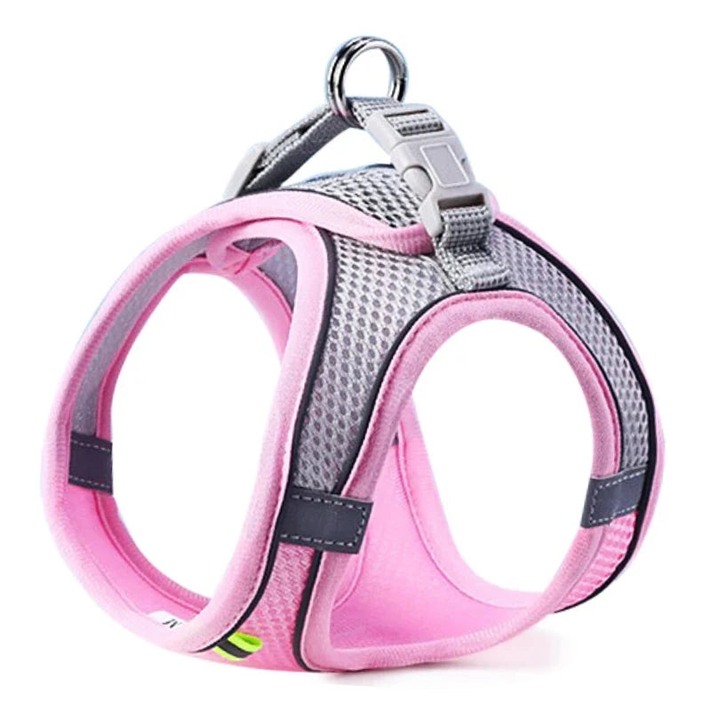Adjustable Reflective Harness Vest Set - MY TECH PET SHOP